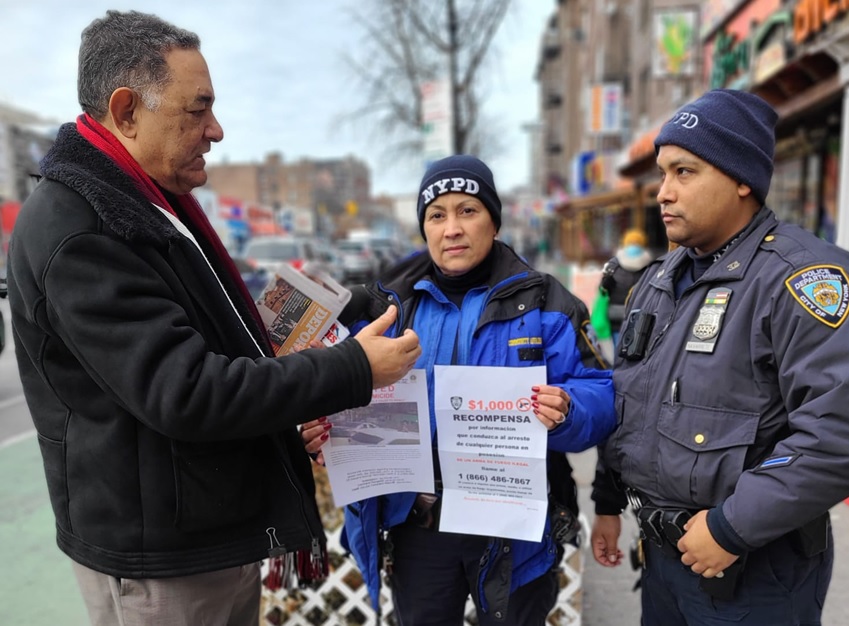 Policía NY ofrece recompensa por información conduzca arresto pistolero mató dominicana Alto Manhattan