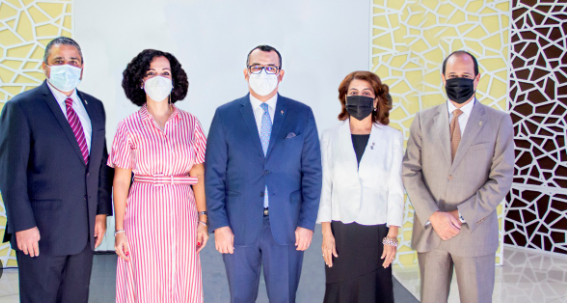 El presidente de la Junta Central Electoral, Román Jaquez y demás miembros del organismo (Foto cortesía JCE)