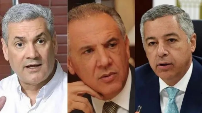 Gonzalo Castillo, José Ramón Peralta y Donald Guerrero