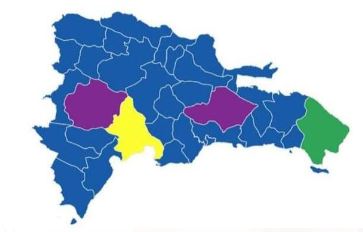Mapa de elecciones ganadas en los municicpios