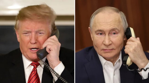 Donald Trump, presidente de Estados Unidos Vladimir Putin, presidente de Rusia