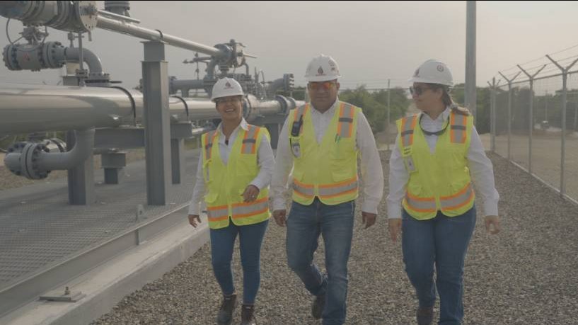 Ingenieros trabajando en construcción