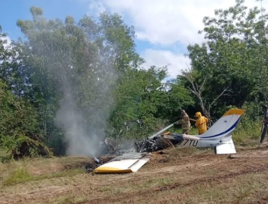 Avioneta se incendia en Dajabón