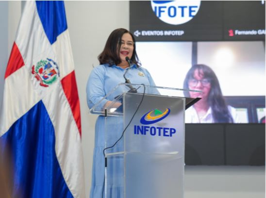 La directora general del INFOTEP, Maira Morla Pineda