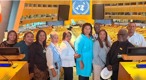 Autoridades de Samaná visitan ONU por invitación de la Fundación Rincón