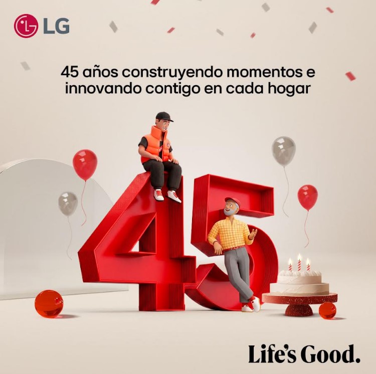 LG Electronics conmemora 45 años de crecimiento e innovación que han marcado el desarrollo de la región