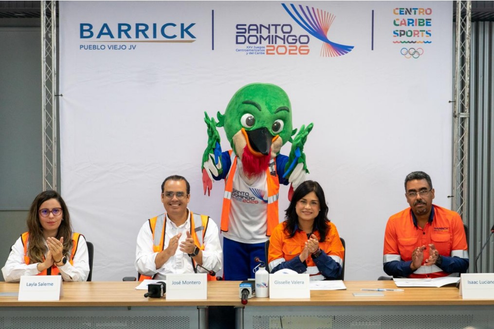 Santo Domingo 2026 contará con respaldo clave: Barrick Pueblo Viejo patrocinador de los Juegos Centroamericanos