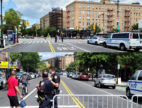 700 Policías en el Alto Manhattan por advertencia Dominican Dyckman, Parte 3 tomar calle Dyckman