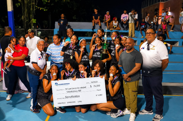 Barrio Nuevo se corona campeón del Torneo Interbarrial de Voleibol de San Cristóbal