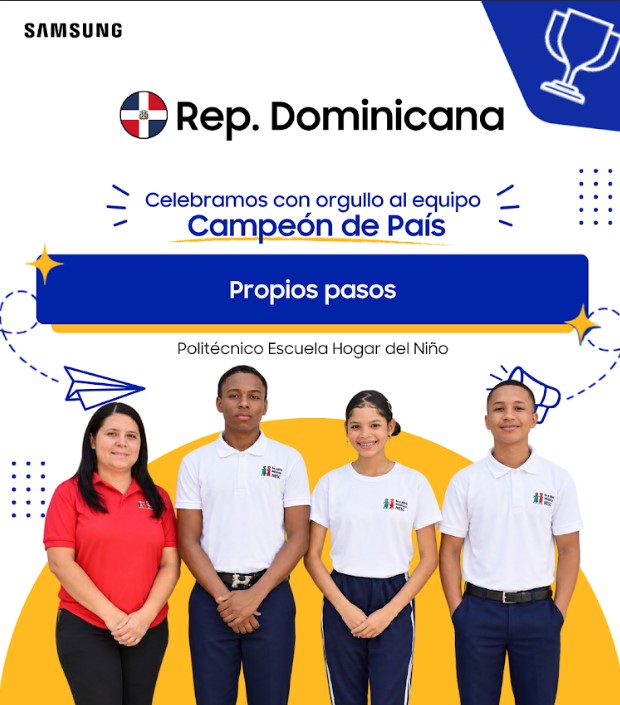 Politécnico Escuela Hogar del Niño representa a República Dominicana como Campeón Nacional en Solve for Tomorrow 2026 de Samsung