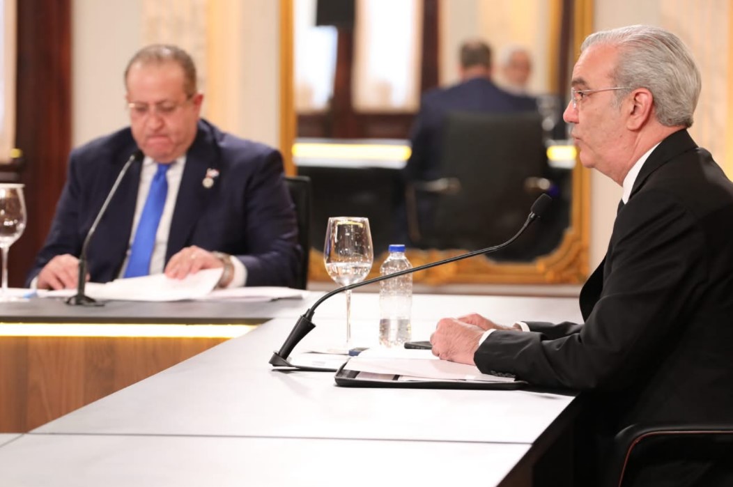 Presidente Luís Abinader y el ministro Magín DíAZ
